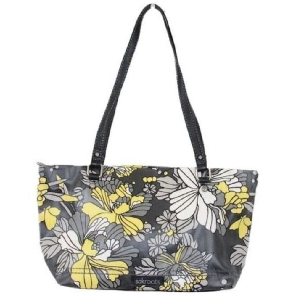 Sakroots Flower Blossoms City Swing Pack Crossbody Bag Carry-On Travel Purse